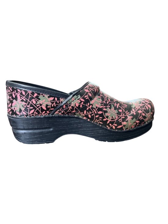 Dansko Shoes - Dansko Womens EU 38 / US 7.5-8 Clogs Vegan Pink Floral Slip-On Nursing Comfort